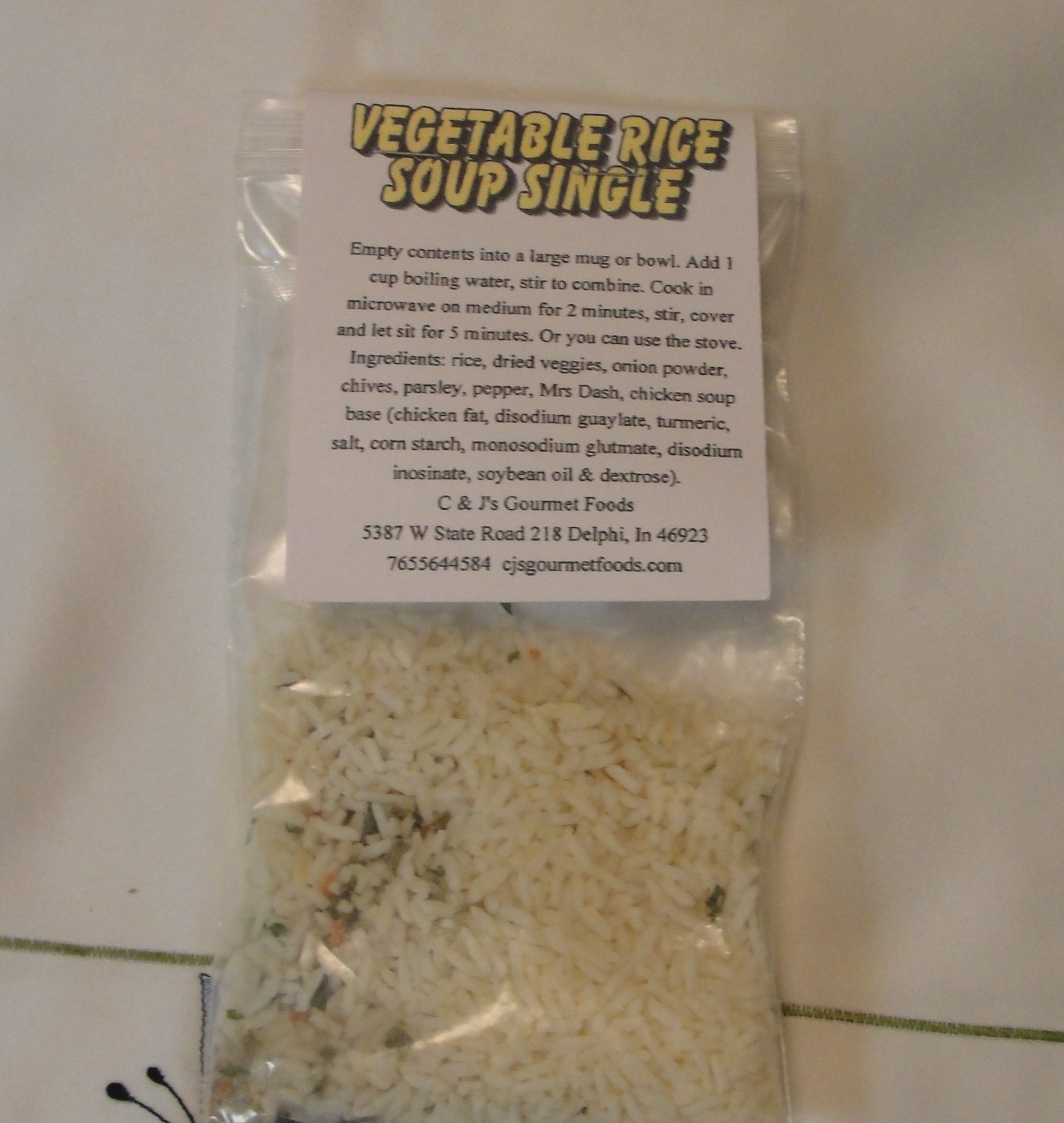 Vegetable Rice Single
